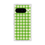 プレミアムスクエアケース with Pixelsnap［ Big Dot - Green ］