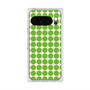 プレミアムスクエアケース with Pixelsnap［ Big Dot - Green ］
