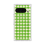 プレミアムスクエアケース with Pixelsnap［ Big Dot - Green ］