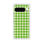 プレミアムスクエアケース with Pixelsnap［ Big Dot - Green ］