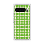 プレミアムスクエアケース with Pixelsnap［ Big Dot - Green ］
