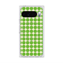プレミアムスクエアケース with Pixelsnap［ Big Dot - Green ］