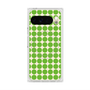 プレミアムスクエアケース with Pixelsnap［ Big Dot - Green ］