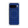 プレミアムスクエアケース with Pixelsnap［ Shower Dot - Blue ］
