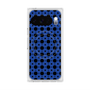 プレミアムスクエアケース with Pixelsnap［ Shower Dot - Blue ］