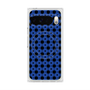 プレミアムスクエアケース with Pixelsnap［ Shower Dot - Blue ］