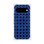 プレミアムスクエアケース with Pixelsnap［ Shower Dot - Blue ］