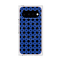 プレミアムスクエアケース with Pixelsnap［ Shower Dot - Blue ］