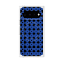 プレミアムスクエアケース with Pixelsnap［ Shower Dot - Blue ］