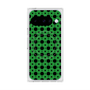 プレミアムスクエアケース with Pixelsnap［ Shower Dot - Green ］