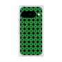 プレミアムスクエアケース with Pixelsnap［ Shower Dot - Green ］