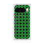 プレミアムスクエアケース with Pixelsnap［ Shower Dot - Green ］