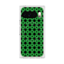 プレミアムスクエアケース with Pixelsnap［ Shower Dot - Green ］