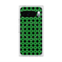 プレミアムスクエアケース with Pixelsnap［ Shower Dot - Green ］