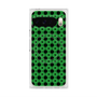 プレミアムスクエアケース with Pixelsnap［ Shower Dot - Green ］