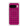 プレミアムスクエアケース with Pixelsnap［ Shower Dot - Pink ］
