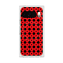 プレミアムスクエアケース with Pixelsnap［ Shower Dot - Red ］