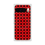 プレミアムスクエアケース with Pixelsnap［ Shower Dot - Red ］
