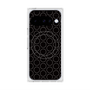 プレミアムスクエアケース with Pixelsnap［ Dot Circle - Black ］