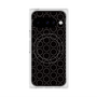 プレミアムスクエアケース with Pixelsnap［ Dot Circle - Black ］