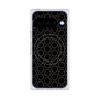 プレミアムスクエアケース with Pixelsnap［ Dot Circle - Black ］