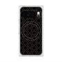 プレミアムスクエアケース with Pixelsnap［ Dot Circle - Black ］