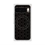 プレミアムスクエアケース with Pixelsnap［ Dot Circle - Black ］