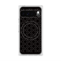 プレミアムスクエアケース with Pixelsnap［ Dot Circle - Black ］