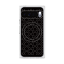 プレミアムスクエアケース with Pixelsnap［ Dot Circle - Black ］