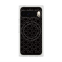 プレミアムスクエアケース with Pixelsnap［ Dot Circle - Black ］