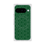プレミアムスクエアケース with Pixelsnap［ Dot Circle - Green ］