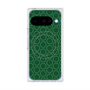 プレミアムスクエアケース with Pixelsnap［ Dot Circle - Green ］