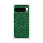プレミアムスクエアケース with Pixelsnap［ Dot Circle - Green ］