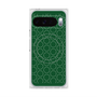 プレミアムスクエアケース with Pixelsnap［ Dot Circle - Green ］