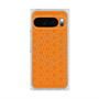 プレミアムスクエアケース with Pixelsnap［ Dot Circle - Orange ］