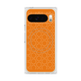プレミアムスクエアケース with Pixelsnap［ Dot Circle - Orange ］