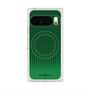 プレミアムスクエアケース with Pixelsnap［ Dot Gradation - Green ］