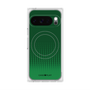 プレミアムスクエアケース with Pixelsnap［ Dot Gradation - Green ］