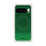 プレミアムスクエアケース with Pixelsnap［ Dot Gradation - Green ］
