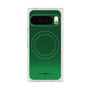 プレミアムスクエアケース with Pixelsnap［ Dot Gradation - Green ］