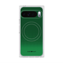 プレミアムスクエアケース with Pixelsnap［ Dot Gradation - Green ］