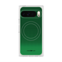 プレミアムスクエアケース with Pixelsnap［ Dot Gradation - Green ］