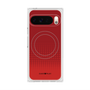 プレミアムスクエアケース with Pixelsnap［ Dot Gradation - Red ］