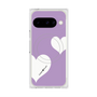 プレミアムスクエアケース with Pixelsnap［ Two Hearts - Purple ］