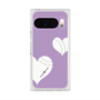 プレミアムスクエアケース with Pixelsnap［ Two Hearts - Purple ］