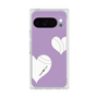 プレミアムスクエアケース with Pixelsnap［ Two Hearts - Purple ］