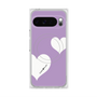 プレミアムスクエアケース with Pixelsnap［ Two Hearts - Purple ］