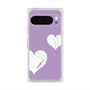 プレミアムスクエアケース with Pixelsnap［ Two Hearts - Purple ］