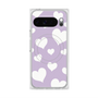 プレミアムスクエアケース with Pixelsnap［ Dot Hearts - Purple ］