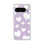 プレミアムスクエアケース with Pixelsnap［ Dot Hearts - Purple ］